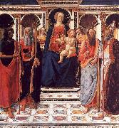 Cosimo Rosselli The Virgin and Child Enthroned with Saints Germany oil painting artist